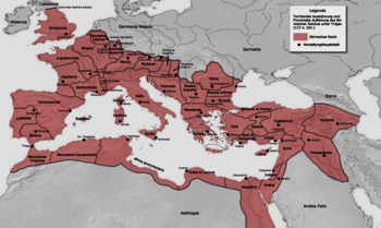 Römisches Reich im Jahr 117 n. Chr.