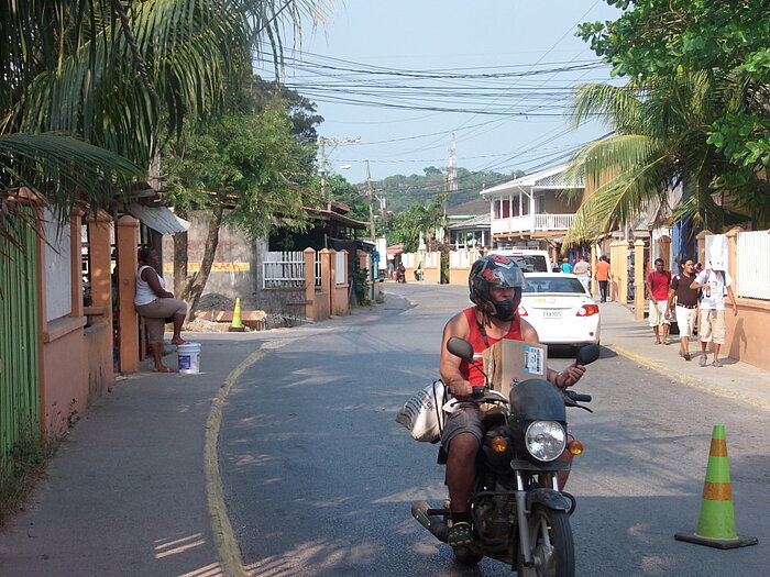 Straße in Roatán