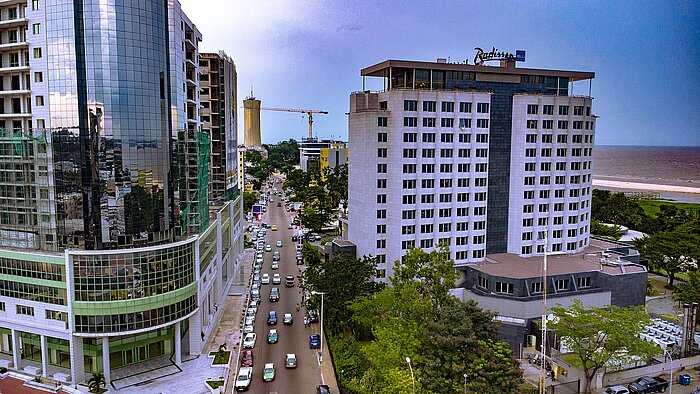 Brazzaville Blick in die Avenue Amilcar Cabral