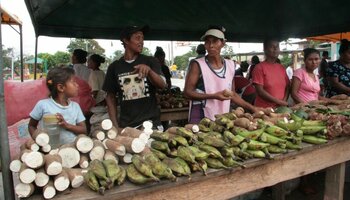 Marktstand in Bilwi bei Puerto Cabezas