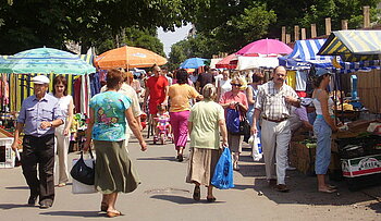 Markt in der Ukraine