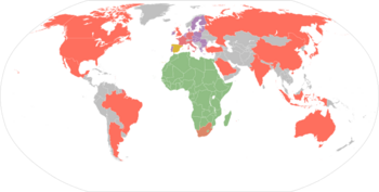 Karte G20-Staaten