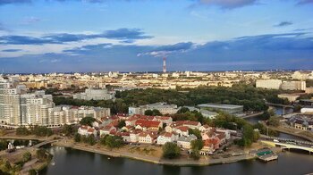 Blick auf Minsk, die Hauptstadt von Weißrussland