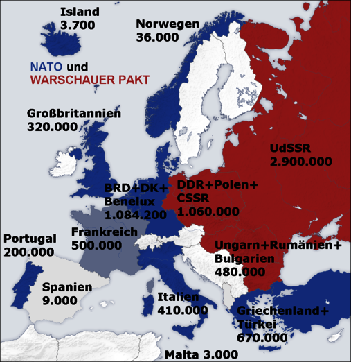 Truppenstärke NATO