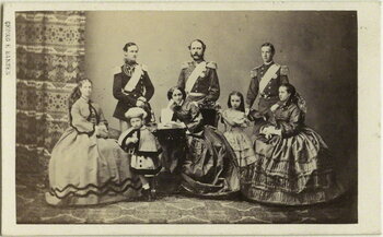 König Christian IX. und seine Familie 1862