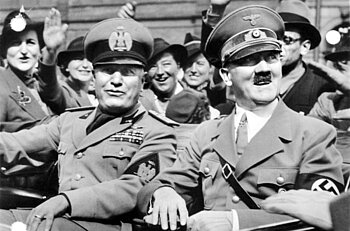 Adolf Hitler und Benito Mussolini 1938