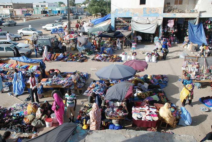 Kleidermarkt in Nouakchott