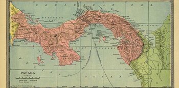 Karte von Panama 1904