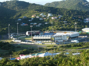 Beausejour Cricketstadion bei Gros Islet, St. Lucia