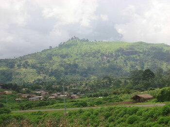 Landschaft bei Biankouma in der Elfenbeinküste