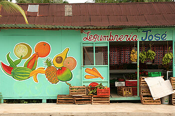 Gemüsehändler in Bocas del Toro