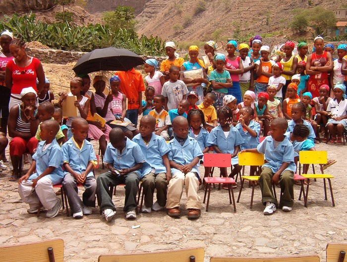 Kindergartenkinder in Kap Verde