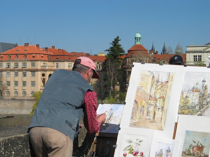 Maler in Prag