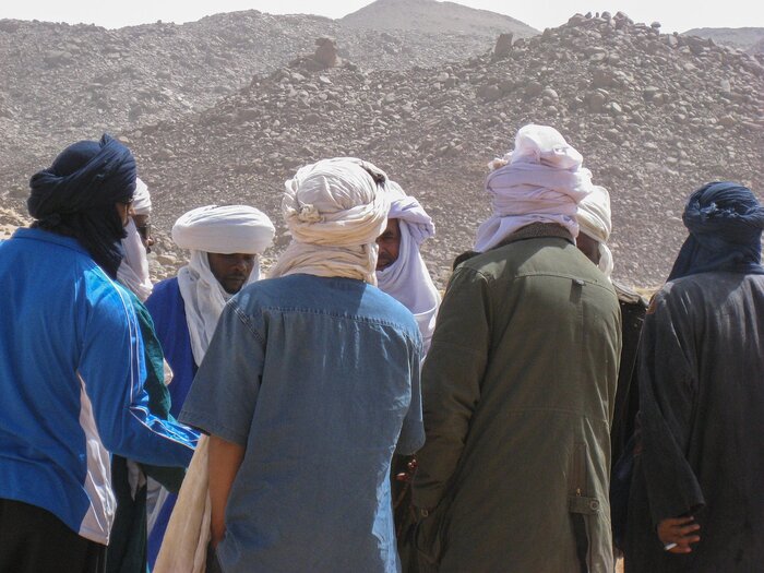 Gruppe von Tuareg-Männern