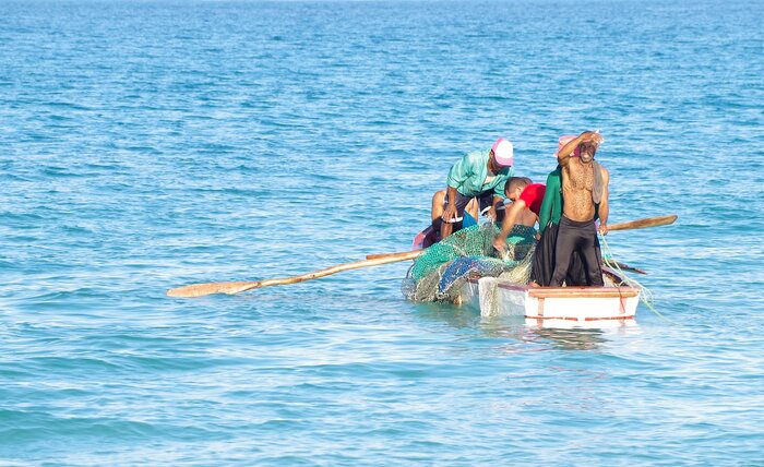 Fischerboot in der Dominikanischen Republik