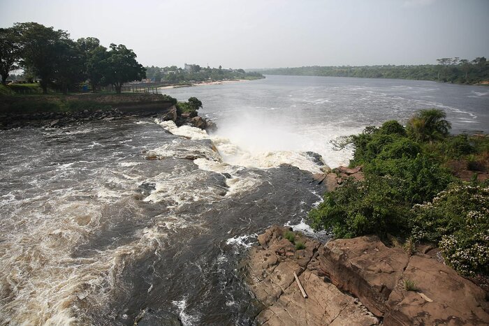 Fluss Tshopo in der DR Kongo