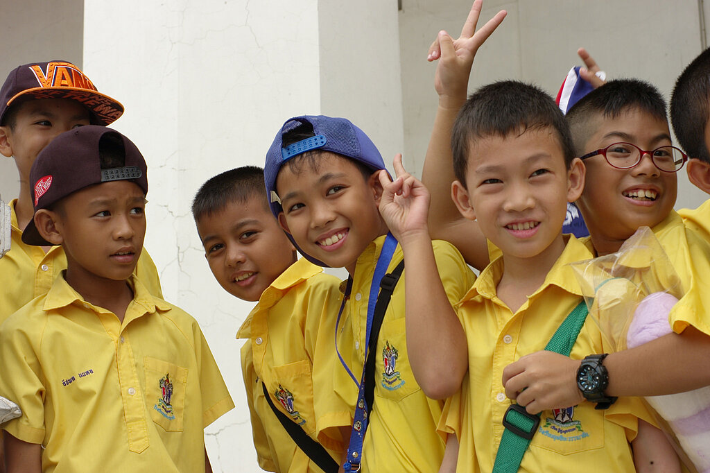 Schulkinder, Thailand