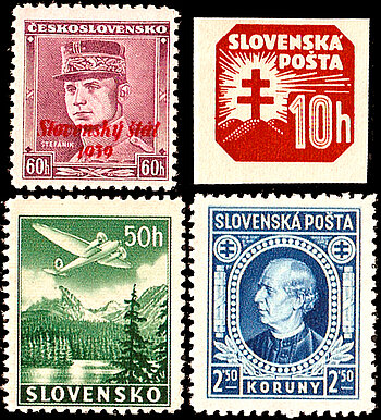 Slowakische Briefmarken, 1939–1945