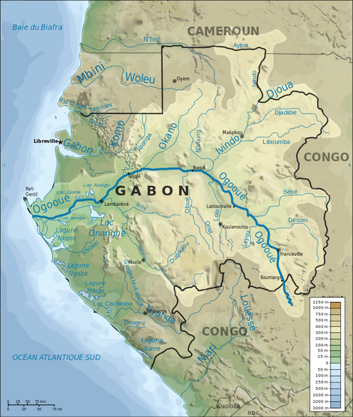 Flüsse in Gabun