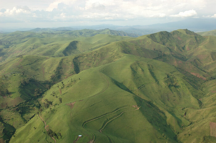 Landschaft in Nord-Kivu