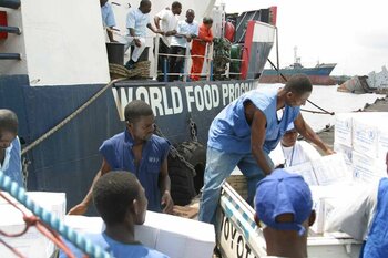 Welternährungsprogramm - Lieferung in Liberia