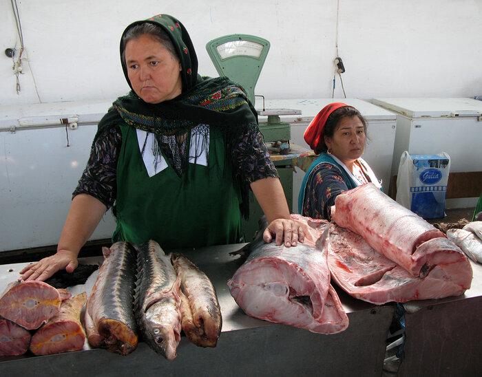 Fischverkauf in Türkmenbaşy