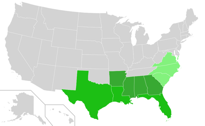 Cotton-Belt der USA