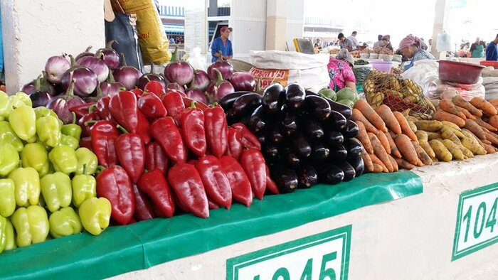 Gemüse auf dem Markt in Taschkent