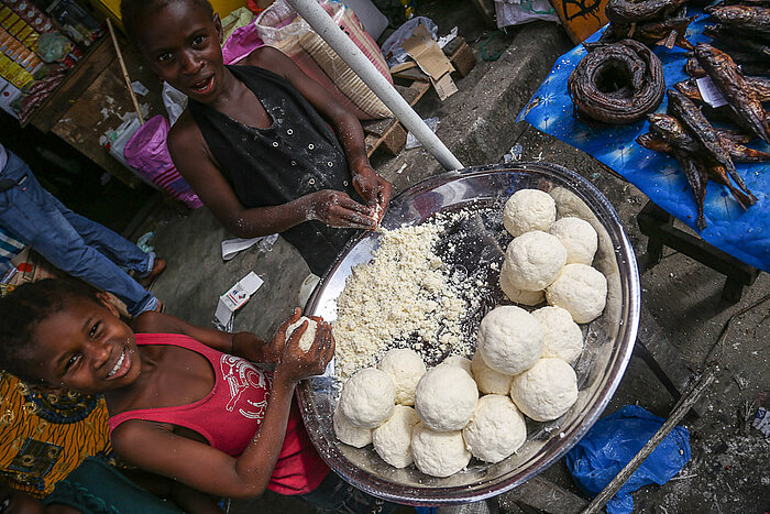 Fufu in Monrovia