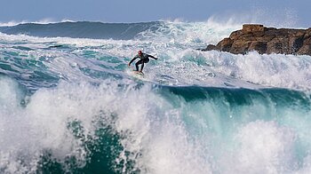 Surfer in Hawaii
