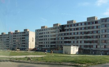 Plattenbauten in Lunik 9 in Kosice