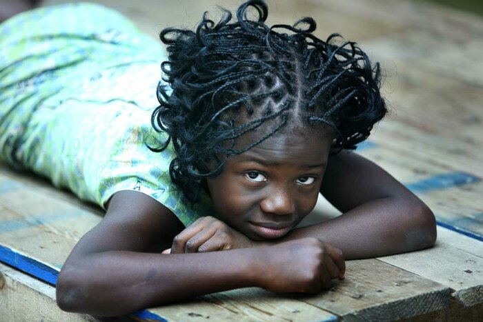 Mädchen von der Elfenbeinküste