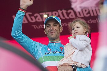 Vincenzo Nibali mit Tochter