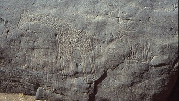 Kleinere Felsgravuren in der Nähe der Dabous-Giraffen