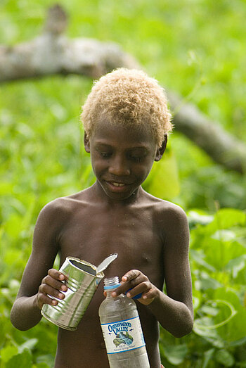Vanuatu, Junge, blond