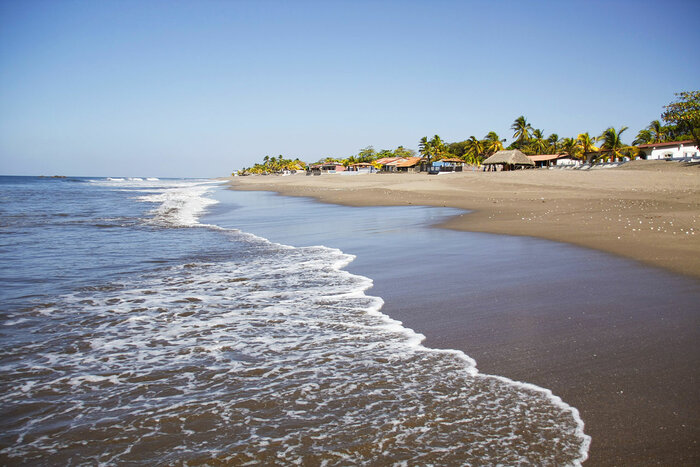 Strand an der Pazifikküste Nicaraguas