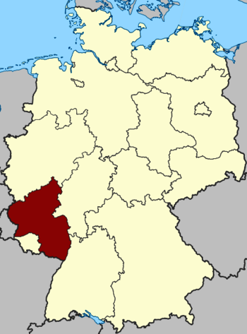 Lage Karte Rheinland-Pfalz