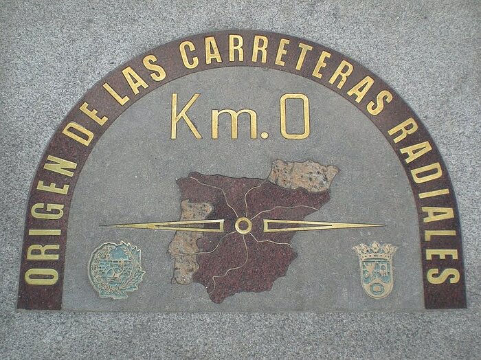Null-Kilometerstein in Madrid