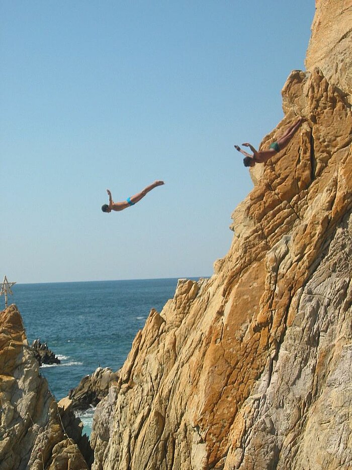 Klippenspringer in Acapulco