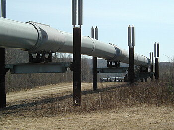 Erdöl-Pipeline in Alaska