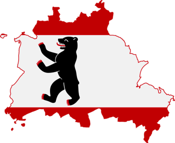 Flag Map Berlin