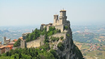 Burg in der Republik San Marino