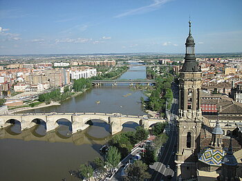 Ebro in Saragossa