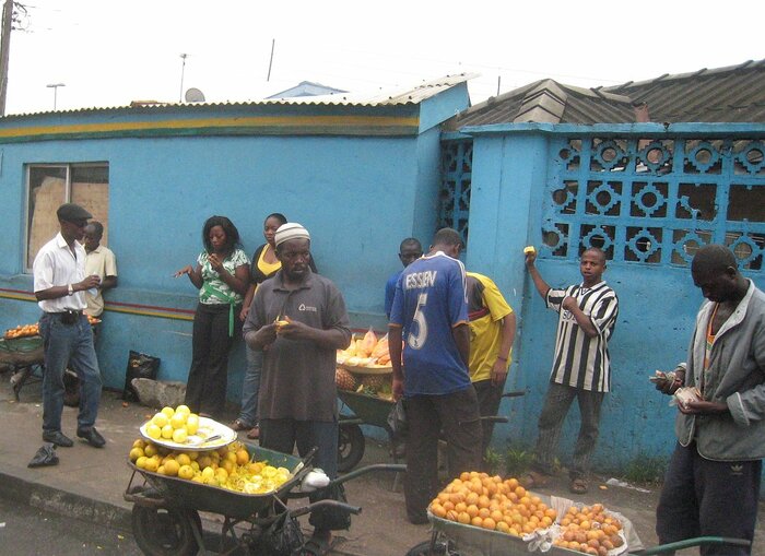 Obstverkauf in Lagos