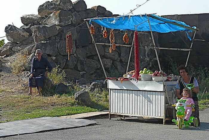 Straßenstand in Armenien