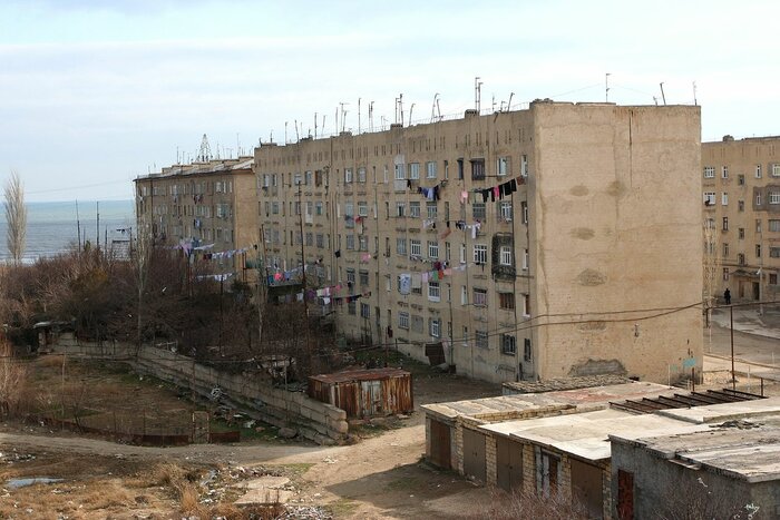 Wohnblocks in der Stadt Sumyaqit