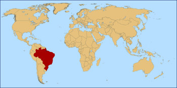 Lage Brasilien Karte Nachbarländer