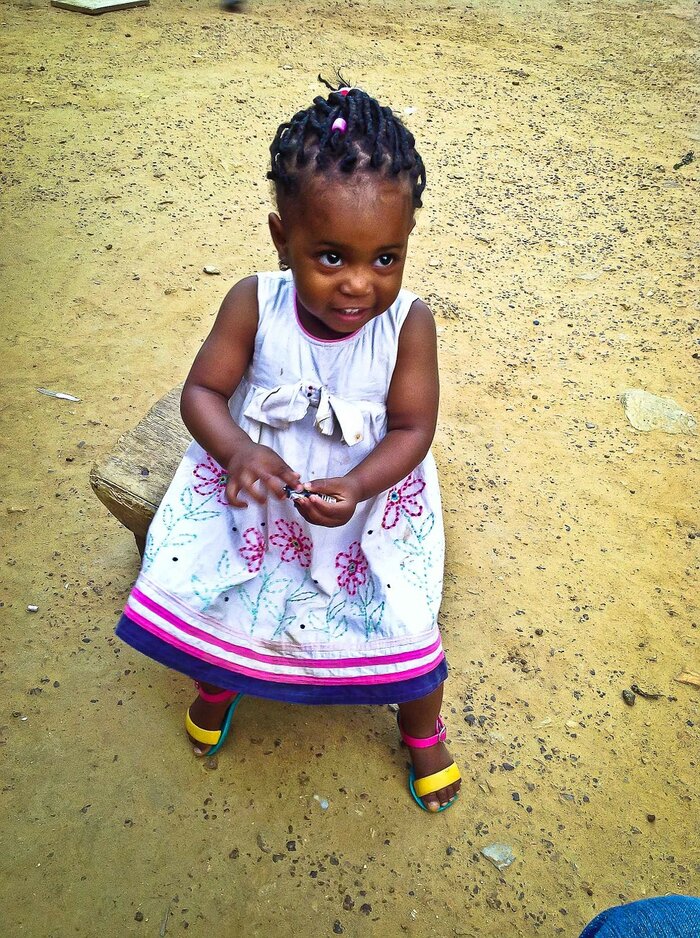 Kleines Mädchen aus Ghana