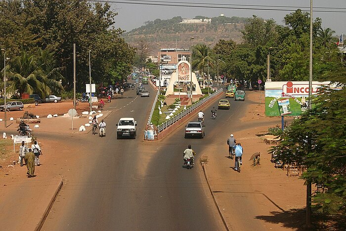Straße in Bamako