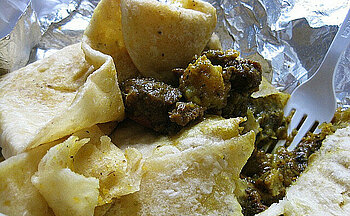 Roti-Wrap in Trinidad